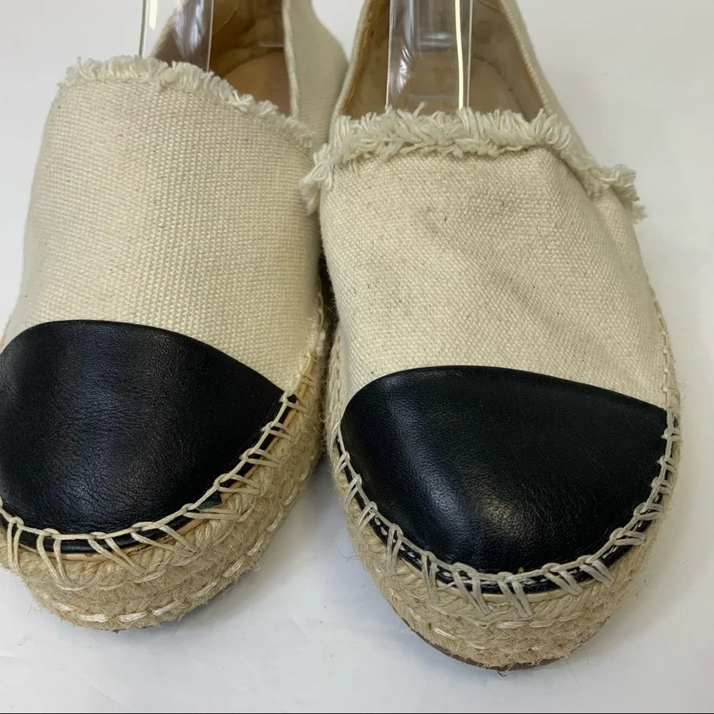 Schutz Cru & Black‎ Oakes Espadrilles Platforms